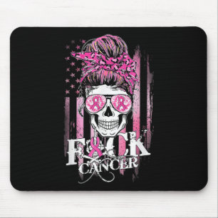 Bun Skull Breast Cancer Awareness Cancer  Mouse Pad