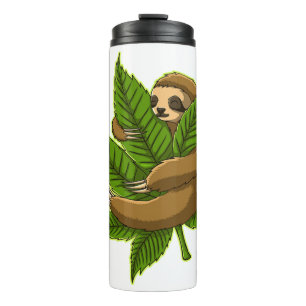 Bun Weed Sloth Thermal Tumbler