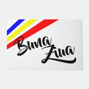 Buna Ziua - Good Day in Romanian Doormat