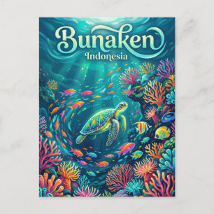Bunaken Marine Park Indonesia Postcard