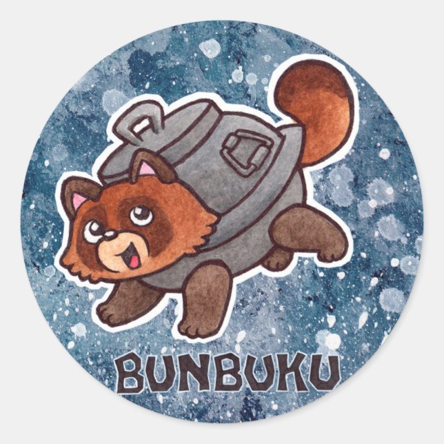 Bunbuku Sticker (Front)