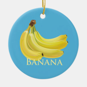 Bunch of Bananas Ceramic Ornament