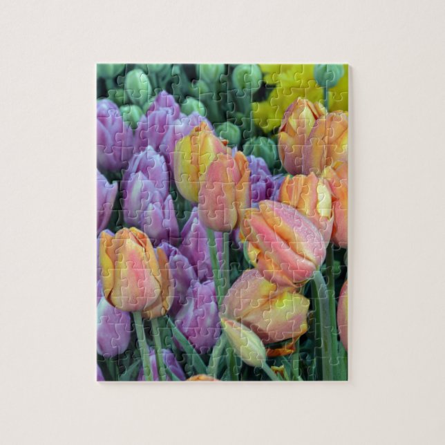 Bunch of colourful tulips jigsaw puzzle (Vertical)