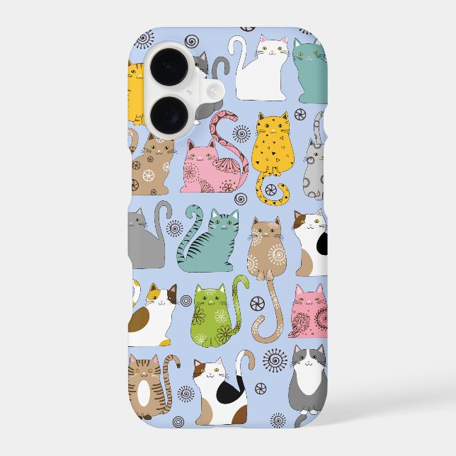 Bunch of Cute and Fun Cats iPhone 7 Plus Case (Back)