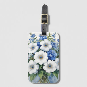 Bunch of Flowers Elegant Watercolor Luggage Tag