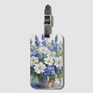 Bunch of Flowers Elegant Watercolor Luggage Tag