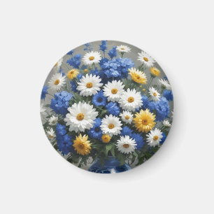 Bunch of Flowers Elegant Watercolor Magnet