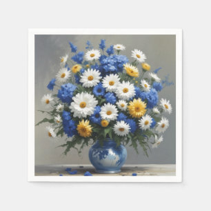 Bunch of Flowers Elegant Watercolor Napkin