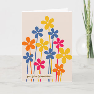 Bunch of Flowers Grandma Mother's Day Card