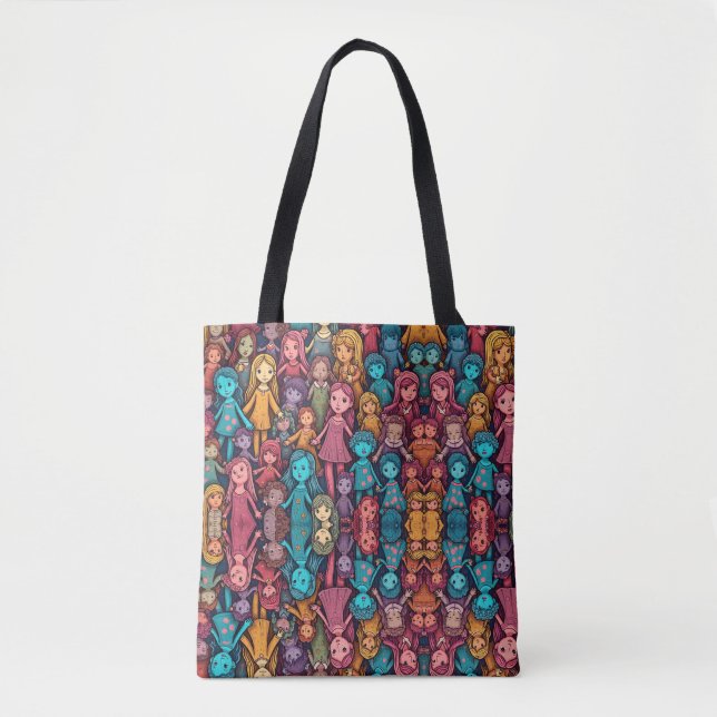 Bunch of Girls Tote Bag (Front)