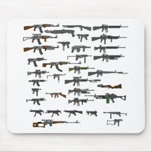 Bunch Of Guns Mouse Pad