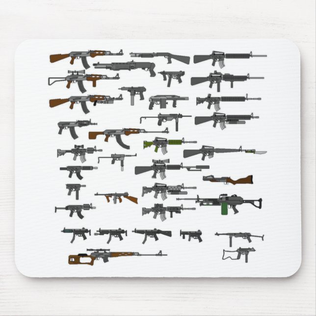 Bunch Of Guns Mouse Pad (Front)
