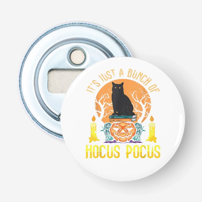 Bunch of Hocus Pocus Black Cat Bottle Opener (Front)
