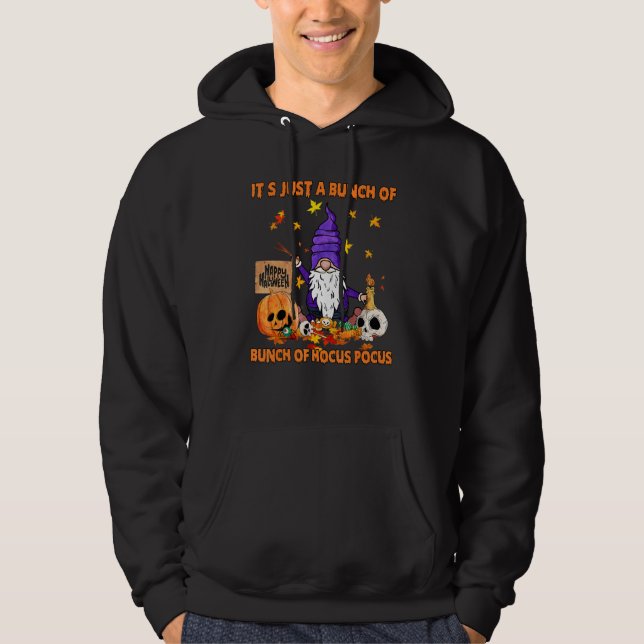 Bunch Of Hocus Pocus Pumpkin Gnomes Bats Scary Hoodie (Front)