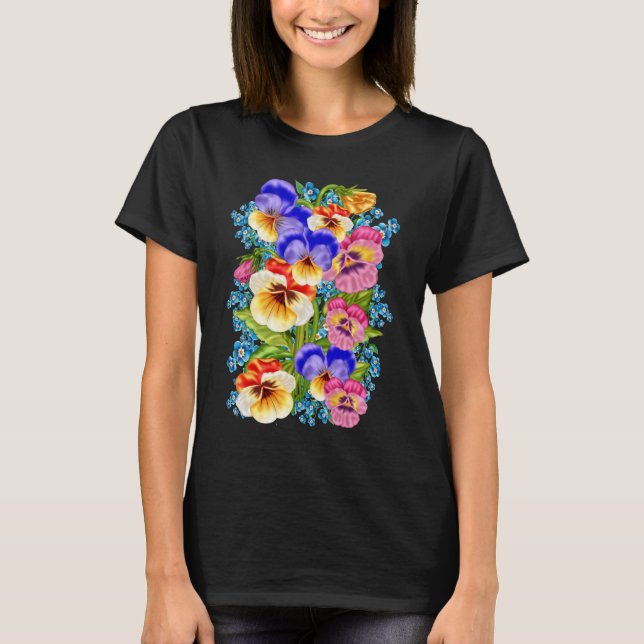 Bunch of Pansies. T-Shirt (Front)