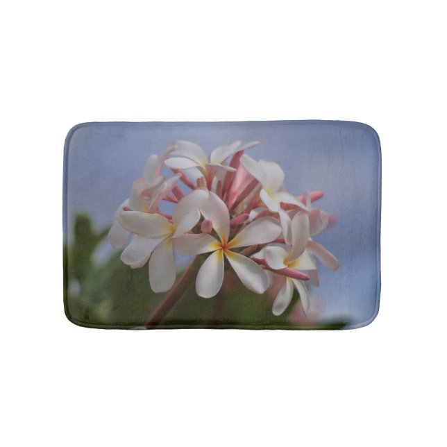 Bunch of Plumeria Bath Mat (Front)