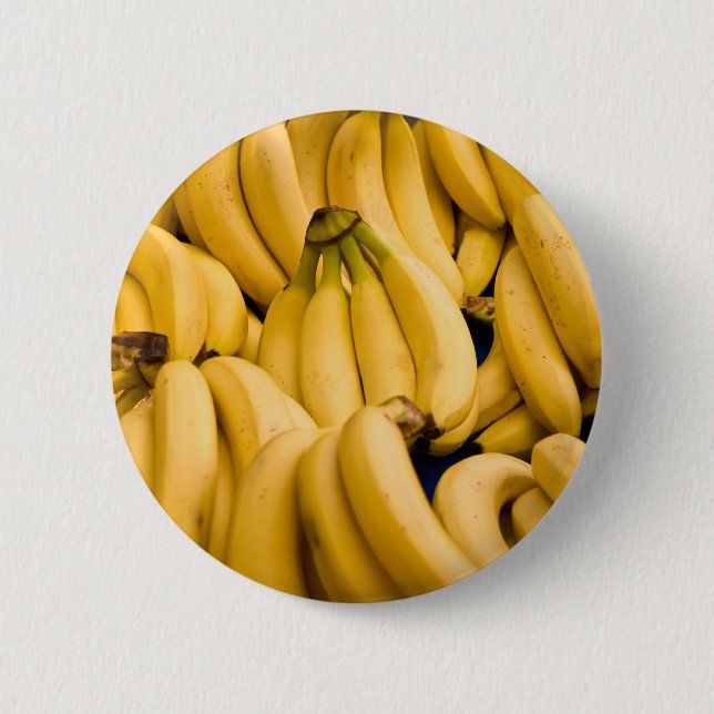 Bunch Of Ripe Bananas 6 Cm Round Badge (Front)