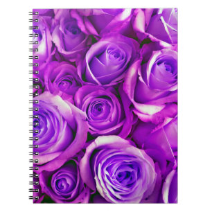 Bunch Roses background Valentine's Day Symbol of l Notebook