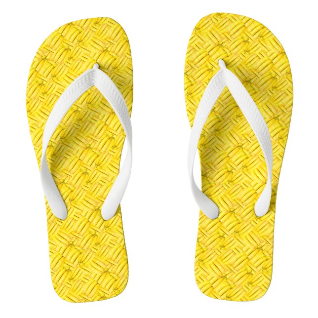 Bunches of banana pattern thongs (Footbed)