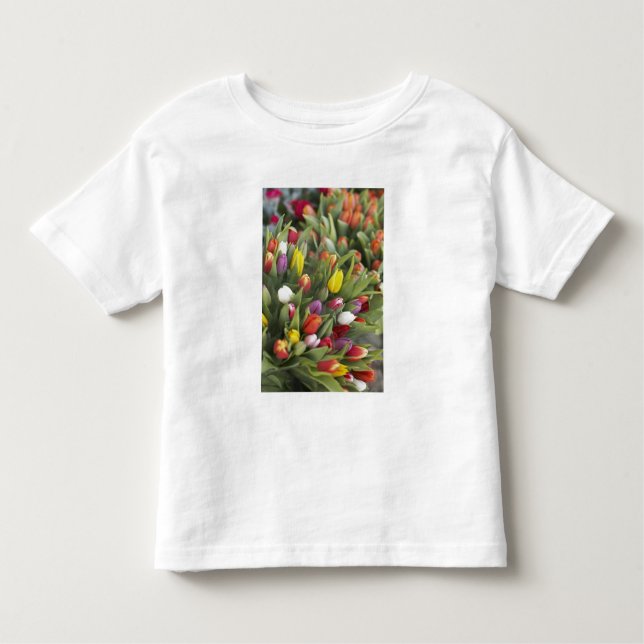 Bunches of colourful tulips toddler T-Shirt (Front)