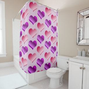 Bunches of Hearts Shower Curtain