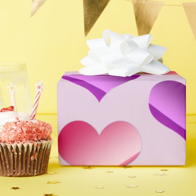 Bunches of Hearts Wrapping Paper (Birthday Party)