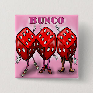 Bunco 15 Cm Square Badge