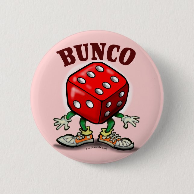 Bunco 6 Cm Round Badge (Front)