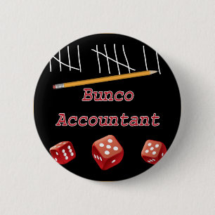 Bunco Accountant 6 Cm Round Badge