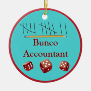 Bunco Accountant Ornament