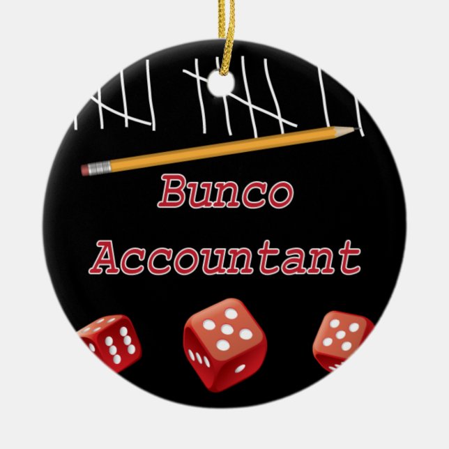 Bunco Accountant Ornament (Front)
