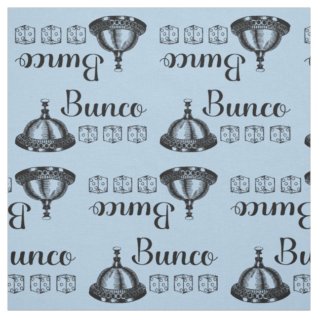 Bunco Bell and Bunco Dice Fabric (Swatch)