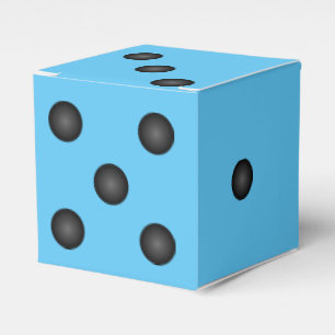 Bunco Blue Dice or Die Party Favour Box