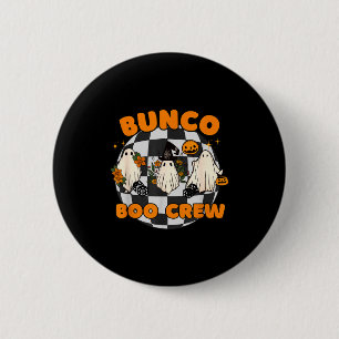 Bunco Boo Crew Bunco Halloween Dice  6 Cm Round Badge