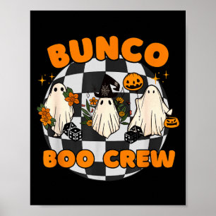 Bunco Boo Crew Bunco Halloween Dice Poster
