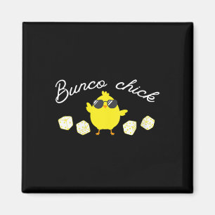 Bunco Chick Easter Spring Bunco Dice Magnet