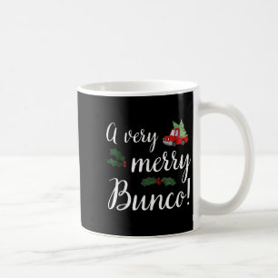 Bunco Christmas Gift Very Merry Bunco  Coffee Mug