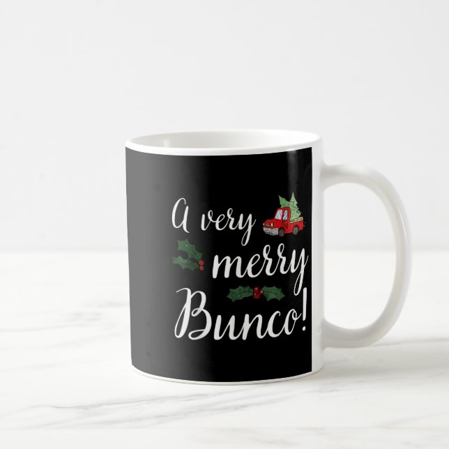 Bunco Christmas Gift Very Merry Bunco  Coffee Mug (Right)