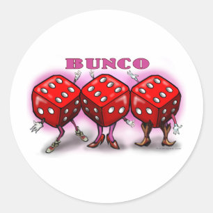Bunco Classic Round Sticker