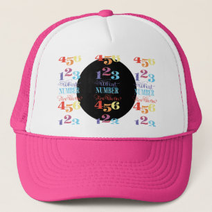 Bunco Dice Dot What Number Are We On? Trucker Hat