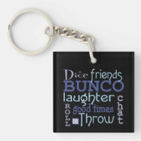 Bunco Dice Friends Modern Typography Subway Art