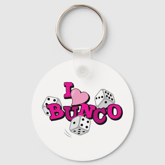 Bunco Dice Game Key Ring (Front)