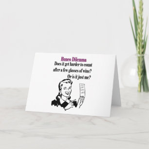 Bunco - Funny Dilema Holiday Card
