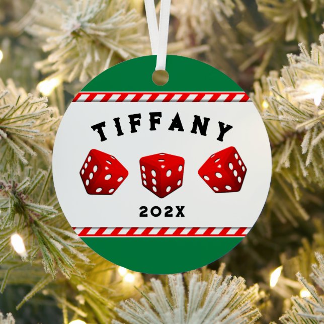 Bunco Game Collectable Metal Tree Decoration (Insitu)