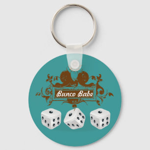 bunco game design key ring