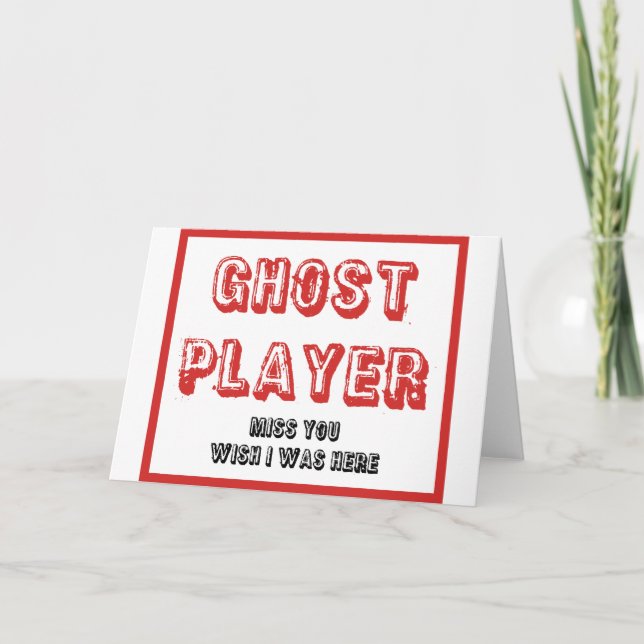 bunco ghost player card (Front)
