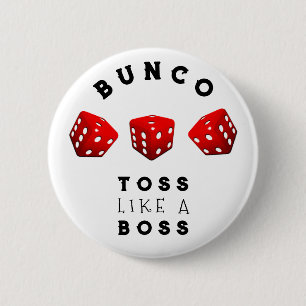 Bunco Gift Prizes 6 Cm Round Badge