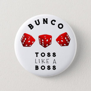 Bunco Gift Prizes 6 Cm Round Badge