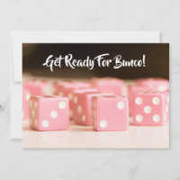 Bunco Girls Night Out Pink Dice