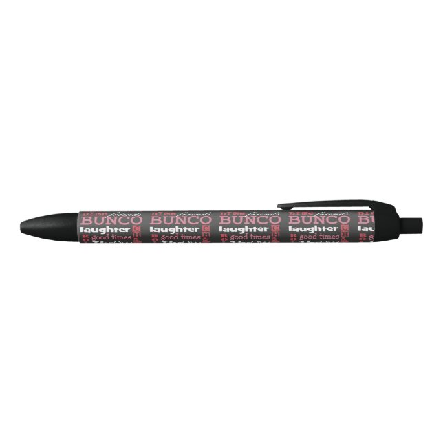 Bunco Girls Night Out Tally Pink Black Ink Pen (Top)